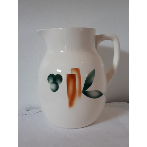 Egersund Fajanse Art Deco mugge, vase, stor og flott, til ca 3,5 liter