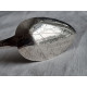 Festbordsølv strøskje, antikk sølvskje m loop ende, ca 12 cm,  fra Ole Aas