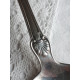 Bankett gammel fasong stor sølvskje, 20 cm, med gravering