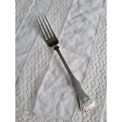 Dronning variant 830 sølv gaffel, ca 20 cm lang, serveringsgaffel