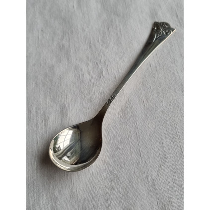 Vakker sølvskje, sukkerskje, rømmeskje, 830S Ottar Hval