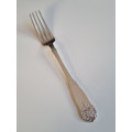Hardanger sølv, stor spise gaffel, ca 20,2 cm
