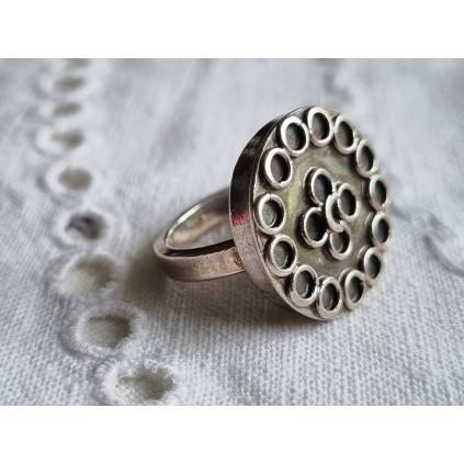 Sølv ring, mrk 830S, lillefinger ring, ca strl 48