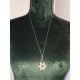 Sølv designer smykke, fra ah, Andresen og Holmsen i 925S og grønn agat