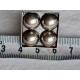 Sølvring med kuler, fire kuler i designen, merk 830S, regulerbar