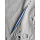 Antikk sølv emalje blå nål, brosje, slipsnål nål av Ole Olberg