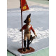 Tinnsoldat, tinn soldat Napoleon krigen 1815 Britisk soldat, flaggbærer 11,5 cm