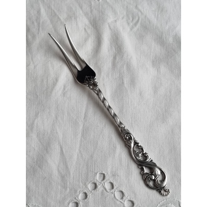 Dobbel rokokko serveringsgaffel, 19,5 cm